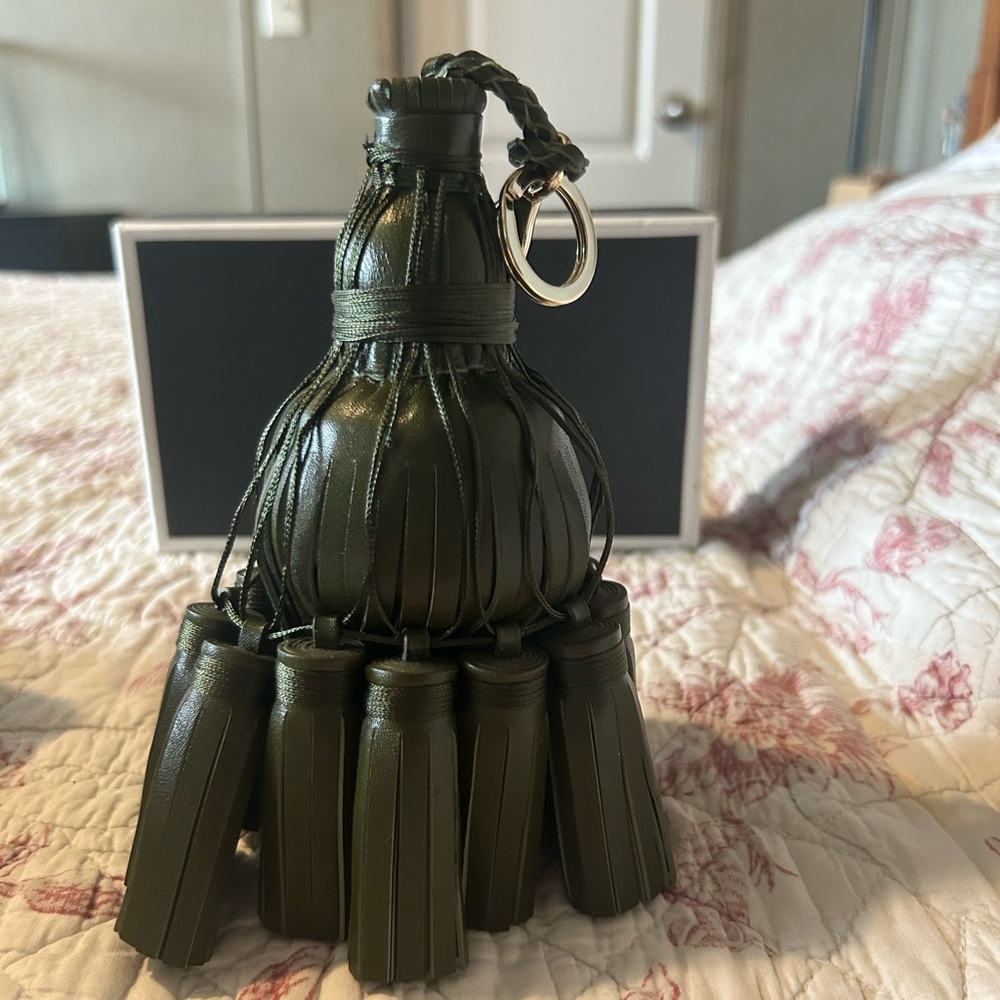 Anya Hindmarch Olive Green Tassel Decor